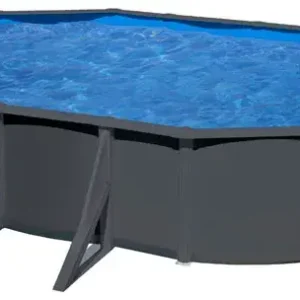 Ovalni bazen GRE Anthracite 500 × 300 × 120 cm