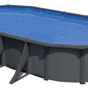 Bazen GRE Anthracite – prikaz bazena in priložene opreme